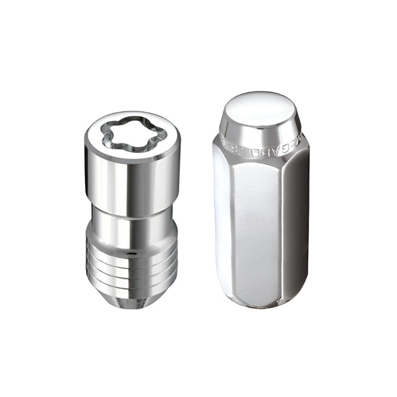 McGard 6 Lug Hex Install Kit w/Locks (Cone Seat Nut) M14X1.5 / 13/16 Hex / 1.945in. L - Chrome - Black Ops Auto Works