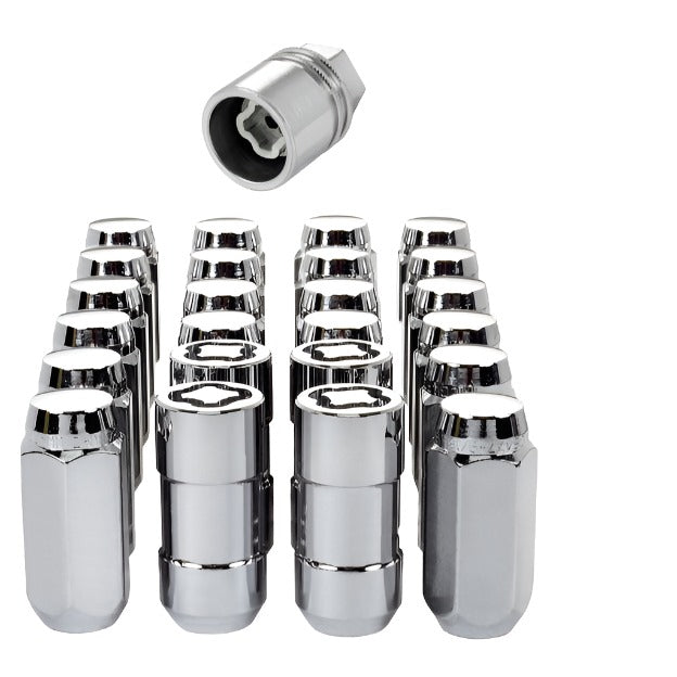 McGard 6 Lug Hex Install Kit w/Locks (Cone Seat Nut) M14X1.5 / 22mm Hex / 1.945in. Length - Chrome - Black Ops Auto Works