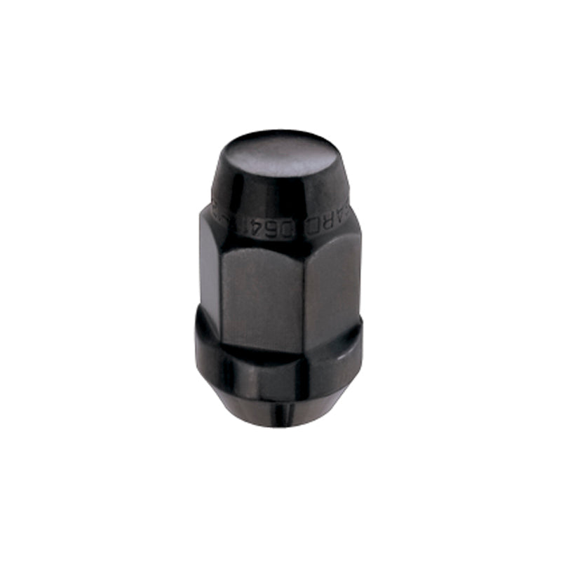 McGard Hex Lug Nut (Cone Seat Bulge Style) 1/2-20 / 3/4 Hex / 1.45in. Length (4-pack) - Black - Black Ops Auto Works