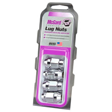 Load image into Gallery viewer, McGard Hex Lug Nut (Cone Seat Bulge Style) 1/2-20 / 3/4 Hex / 1.45in. Length (4-pack) - Chrome - Black Ops Auto Works