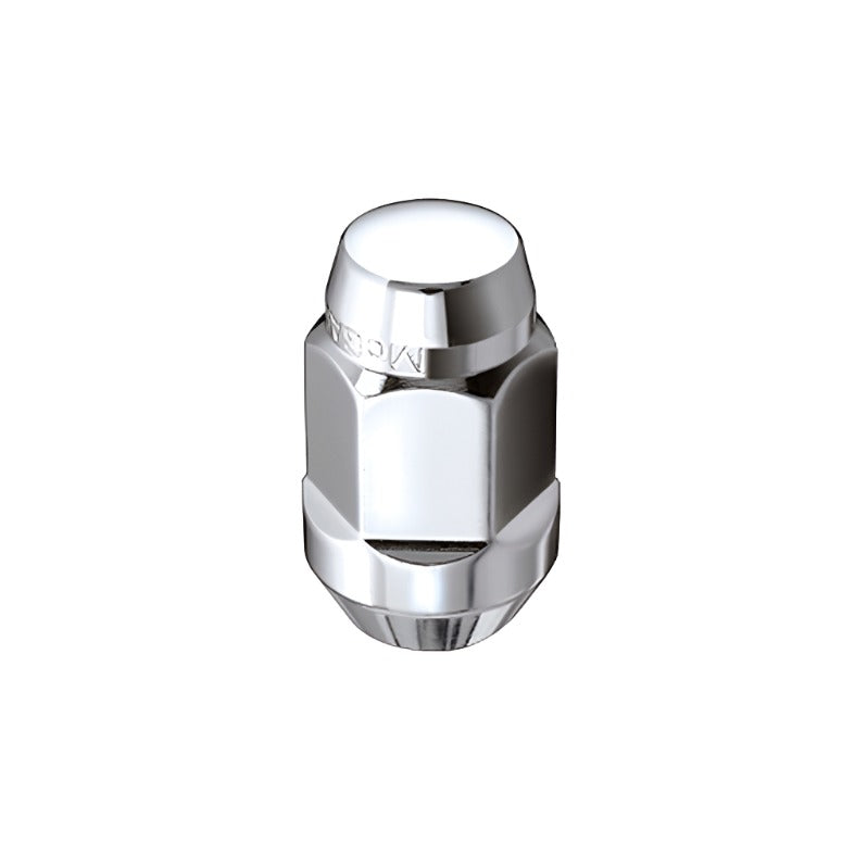McGard Hex Lug Nut (Cone Seat Bulge Style) 1/2-20 / 3/4 Hex / 1.45in. Length (4-pack) - Chrome - Black Ops Auto Works