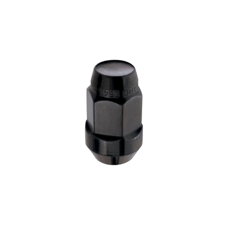 McGard Hex Lug Nut (Cone Seat Bulge Style) M14X1.5 / 22mm Hex / 1.945in. Length (4-Pack) - Black - Black Ops Auto Works
