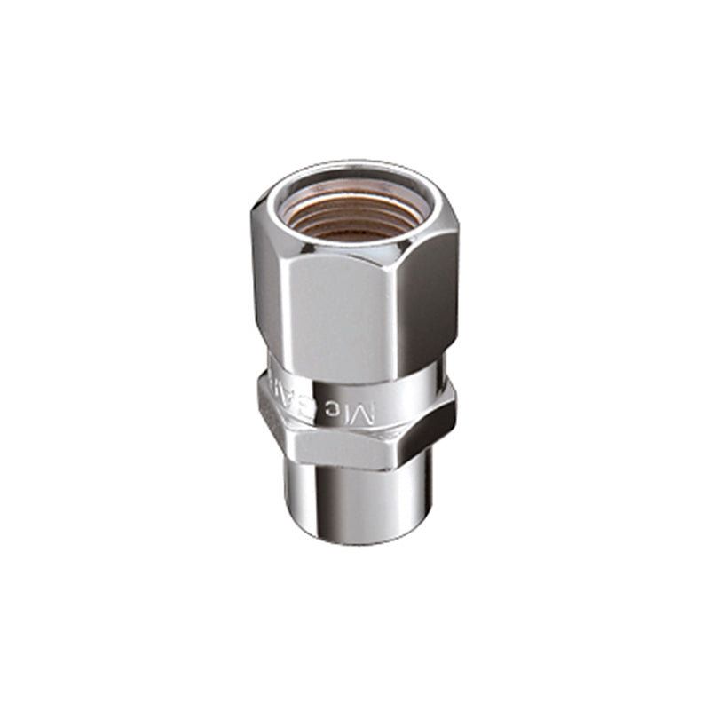 McGard Hex Lug Nut (Drag Racing Short Shank) M12X1.5 / 13/16 Hex / 1.6in. Length (4-Pack) - Chrome - Black Ops Auto Works