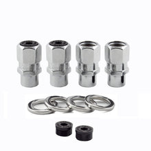 Load image into Gallery viewer, McGard Hex Lug Nut (Drag Racing Short Shank) M12X1.5 / 13/16 Hex / 1.6in. Length (4-Pack) - Chrome - Black Ops Auto Works