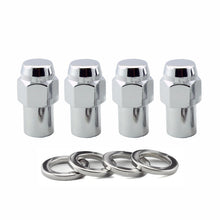 Load image into Gallery viewer, McGard Hex Lug Nut (Reg. Shank - .746in.) 1/2-20 / 13/16 Hex / 1.65in. Length (4-Pack) - Chrome - Black Ops Auto Works