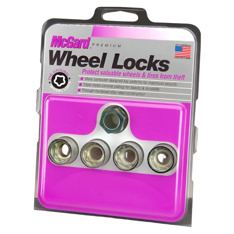 McGard Wheel Lock Nut Set - 4pk. (Under Hub Cap / Cone Seat) M14X1.5 / 22mm Hex / .893in. Length - McGard 24019