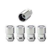 Load image into Gallery viewer, McGard Wheel Lock Nut Set - 4pk. (Cone Seat) M12X1.5 / 19mm &amp; 21mm Dual Hex / 1.46in. L - Chrome - McGard 24137