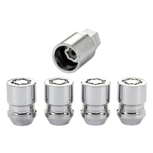 Load image into Gallery viewer, McGard Wheel Lock Nut Set - 4pk. (Cone Seat) M12X1.5 / 19mm &amp; 21mm Dual Hex / 1.28in. L - Chrome - McGard 24157
