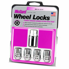 Load image into Gallery viewer, McGard Wheel Lock Nut Set - 4pk. (Cone Seat) 1/2-20 / 3/4 &amp; 13/16 Dual Hex / 1.28in. Length - Chrome - McGard 24193