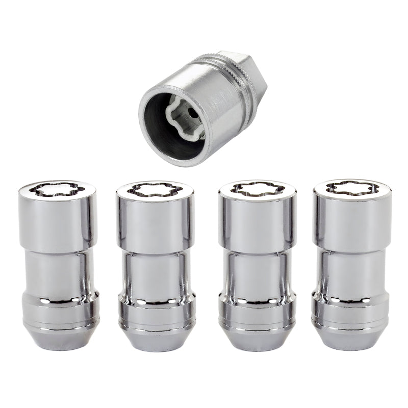 McGard Wheel Lock Nut Set - 4pk. (Cone Seat) 9/16-18 / 7/8 Hex / 1.765in. Length - Chrome - McGard 24234