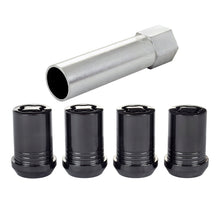 Load image into Gallery viewer, McGard Wheel Lock Nut Set - 4pk. (Tuner / Cone Seat) M12X1.5 / 13/16 Hex / 1.24in. Length - Black - McGard 25357