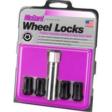 Load image into Gallery viewer, McGard Wheel Lock Nut Set - 4pk. (Tuner / Cone Seat) M12X1.5 / 13/16 Hex / 1.24in. Length - Black - McGard 25357