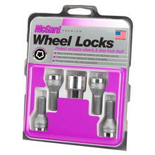 Load image into Gallery viewer, McGard Wheel Lock Bolt Set - 4pk. (Cone Seat) M12X1.25 / 19mm Hex / 25.6mm Shank Length - Chrome - McGard 27261
