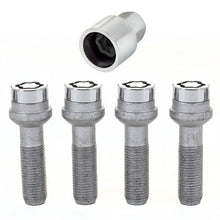 Load image into Gallery viewer, McGard Wheel Lock Bolt Set - 4pk. (Radius Seat) M14X1.5 / 17mm Hex / 45.0mm Shank Length - Chrome - McGard 28017