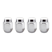 Load image into Gallery viewer, McGard Hex Lug Nut (Cone Seat) M12X1.25 / 13/16 Hex / 1.28in. Length (4-Pack) - Chrome - McGard 64003