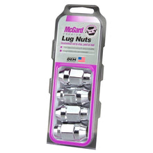 Load image into Gallery viewer, McGard Hex Lug Nut (Cone Seat Bulge Style) M14X1.5 / 22mm Hex / 1.635in. Length (4-Pack) - Chrome - McGard 64073