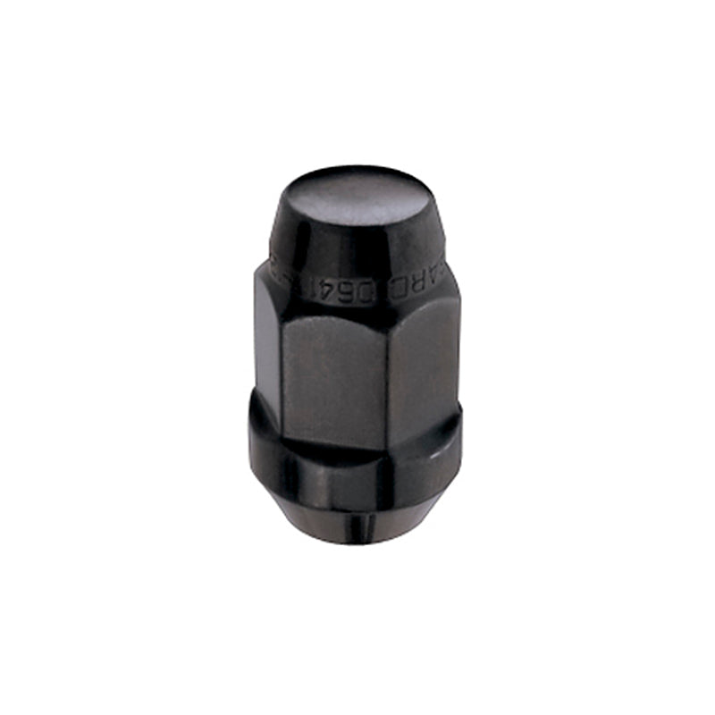 McGard Hex Lug Nut (Cone Seat Bulge Style) M14X1.5 / 22mm Hex / 1.635in. Length (4-Pack) - Black - McGard 64074