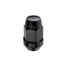 Load image into Gallery viewer, McGard Hex Lug Nut (Cone Seat Bulge Style) M14X1.5 / 22mm Hex / 1.635in. Length (4-Pack) - Black - McGard 64074