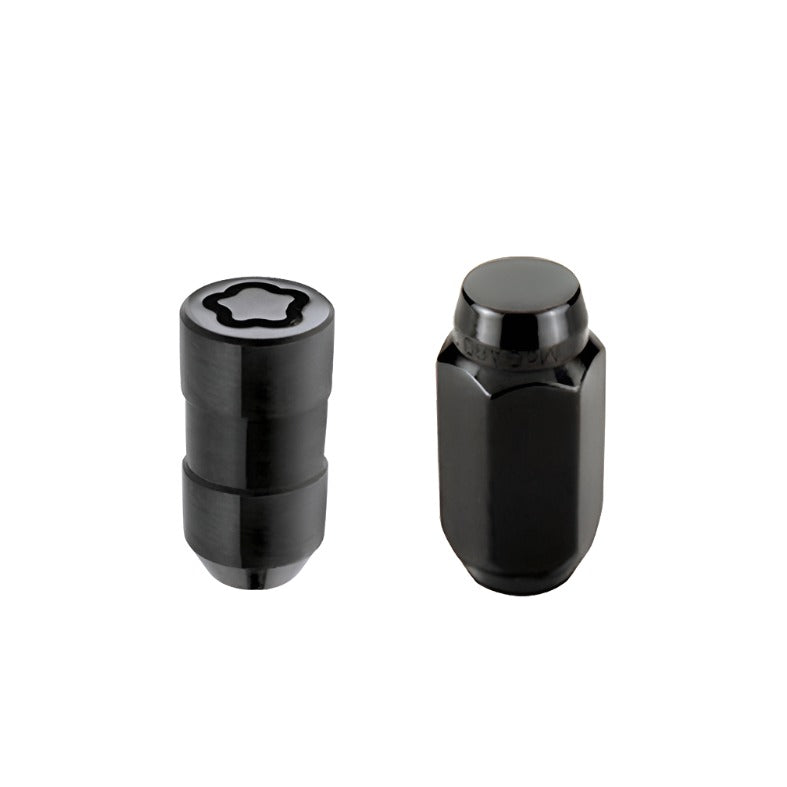 McGard 5 Lug Hex Install Kit w/Locks (Cone Seat Nut) M14X1.5 / 22mm Hex / 1.635in. Length - Black - McGard 84527