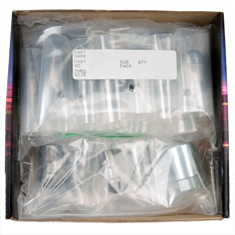McGard 5 Lug Hex Install Kit w/Locks (Cone Seat Nut / Bulge) M12X1.5 / 3/4 Hex / 1.45in. L - Black - McGard 84538