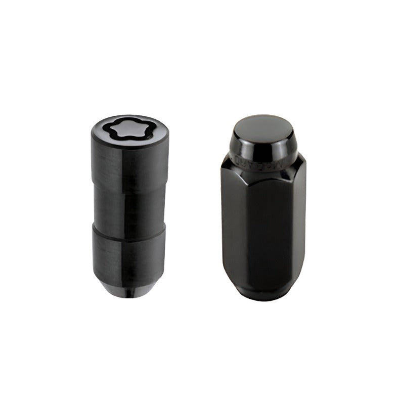 McGard 6 Lug Hex Install Kit w/Locks (Cone Seat Nut) M14X2.0 / 13/16 Hex / 2.25in. Length - Black - McGard 84617