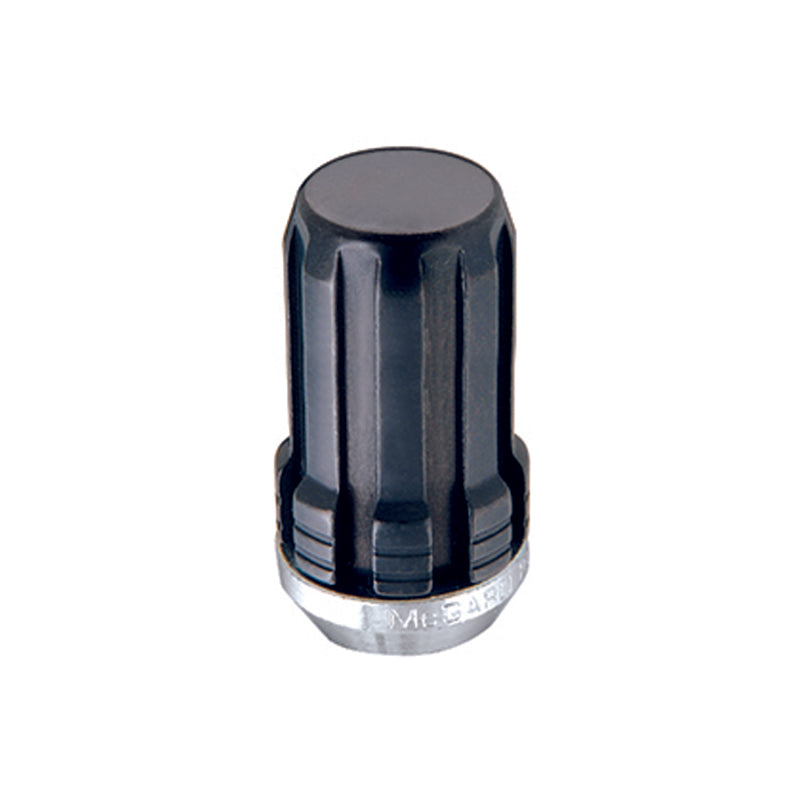 McGard SplineDrive Lug Nut (Cone Seat) M14X1.5 / 1.648in. Length (4-Pack) - Black (Req. Tool) - Black Ops Auto Works