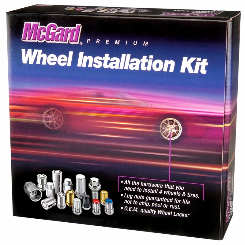 McGard SplineDrive Tuner 23-PC Jeep JL Install Kit w/Locks & Tool (Cone) M14X1.5 / 22m Hex - Black - Black Ops Auto Works