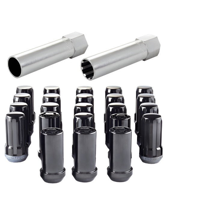 McGard SplineDrive Tuner 23-PC Jeep JL Install Kit w/Locks & Tool (Cone) M14X1.5 / 22m Hex - Black - Black Ops Auto Works