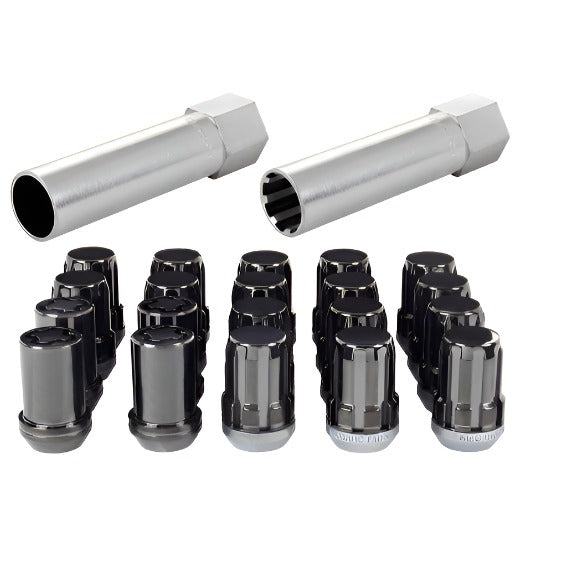 McGard SplineDrive Tuner 5 Lug Install Kit w/Locks & Tool (Cone) M12X1.25 / 13/16 Hex - Black - Black Ops Auto Works