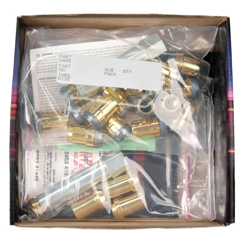 McGard SplineDrive Tuner 5 Lug Install Kit w/Locks & Tool (Cone) M12X1.25 / 13/16 Hex - Gold - Black Ops Auto Works