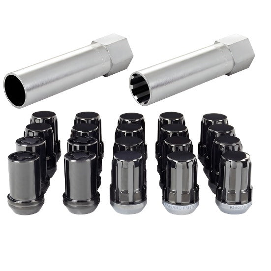 McGard SplineDrive Tuner 5 Lug Install Kit w/Locks & Tool (Cone) M12X1.5 / 13/16 Hex - Blk - Black Ops Auto Works