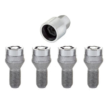 Load image into Gallery viewer, McGard Wheel Lock Bolt Set - 4pk. (Cone Seat) M12X1.25 / 17mm Hex / 22.0mm Shank Length - Chrome - Black Ops Auto Works
