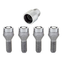 Load image into Gallery viewer, McGard Wheel Lock Bolt Set - 4pk. (Cone Seat) M12X1.5 / 17mm Hex / 25.5mm Shank Length - Chrome - Black Ops Auto Works