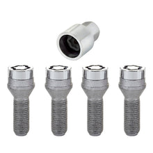 Load image into Gallery viewer, McGard Wheel Lock Bolt Set - 4pk. (Cone Seat) M14X1.5 / 19mm Hex / 31.0mm Shank Length - Chrome - Black Ops Auto Works