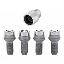 Load image into Gallery viewer, McGard Wheel Lock Bolt Set - 4pk. (Radius Seat) M14X1.5 / 17mm Hex / 26.7mm Shank Length - Chrome - Black Ops Auto Works