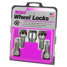 Load image into Gallery viewer, McGard Wheel Lock Bolt Set - 4pk. (Radius Seat) M14X1.5 / 17mm Hex / 27.0mm Shank Length - Black - Black Ops Auto Works