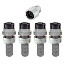 Load image into Gallery viewer, McGard Wheel Lock Bolt Set - 4pk. (Radius Seat) M14X1.5 / 17mm Hex / 28.2mm Shank Length - Black - Black Ops Auto Works