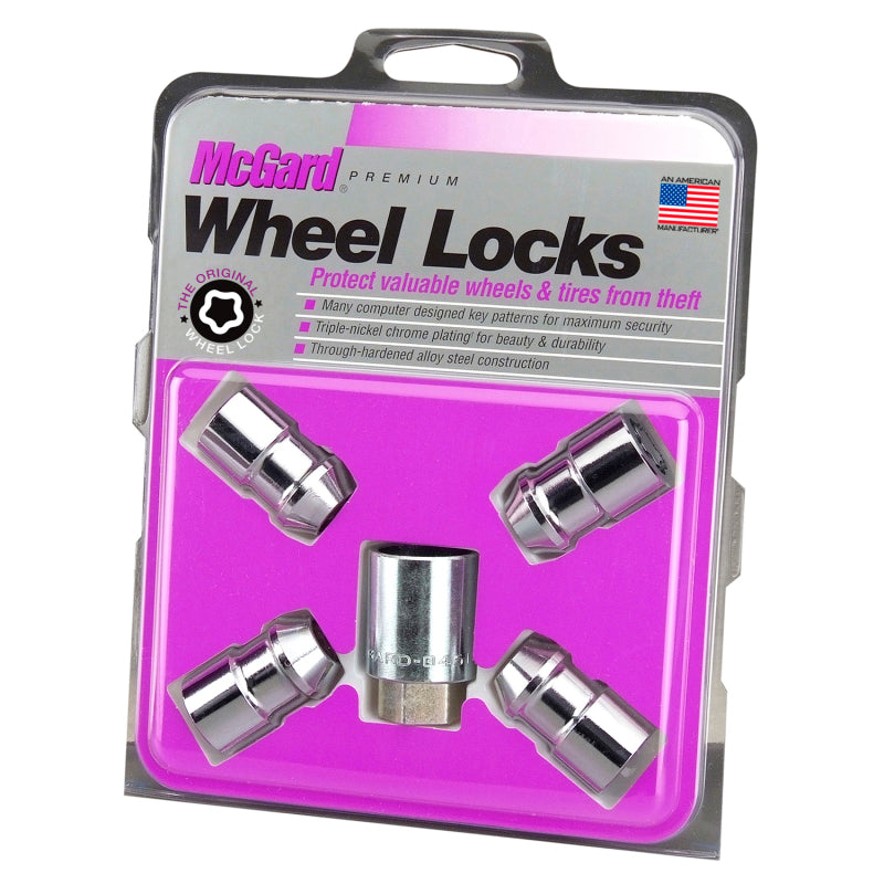 McGard Wheel Lock Nut Set - 4pk. (Cone Seat) 7/16-20 / 3/4 Hex / 1.46in. Length - Chrome - Black Ops Auto Works