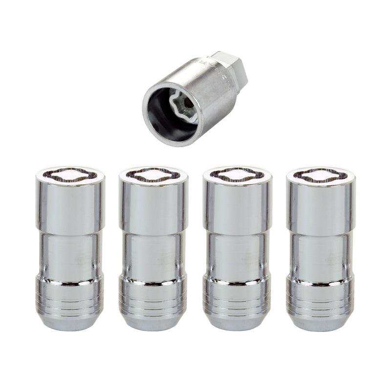 McGard Wheel Lock Nut Set - 4pk. (Cone Seat) M14X1.5 / 21mm & 22mm Dual Hex / 1.965in. L - Chrome - Black Ops Auto Works