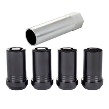 Load image into Gallery viewer, McGard Wheel Lock Nut Set - 4pk. (Tuner / Cone Seat) M14X1.5 / 22mm Hex / 1.648in. Length - Black - Black Ops Auto Works