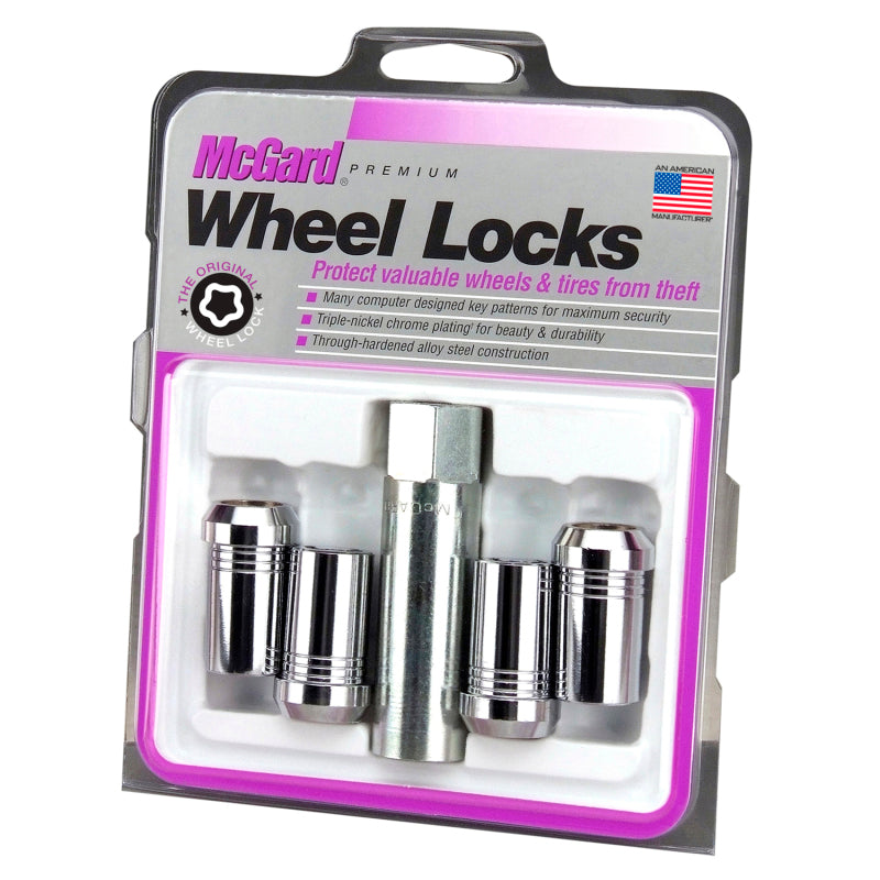McGard Wheel Lock Nut Set - 4pk. (Tuner / Cone Seat) M14X1.5 / 22mm Hex / 1.648in. Length - Chrome - Black Ops Auto Works