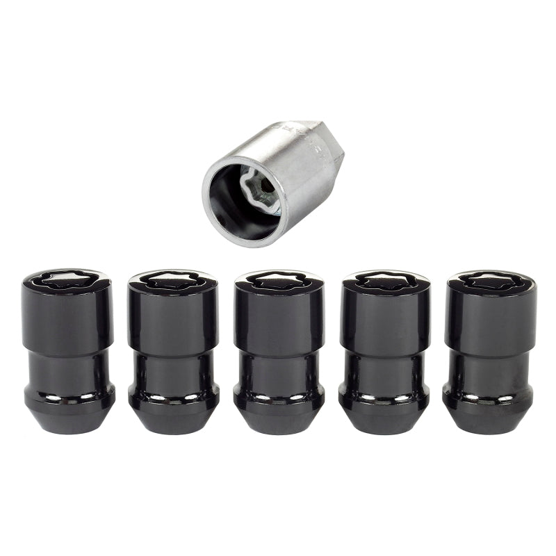 McGard Wheel Lock Nut Set - 5pk. (Cone Seat) M12X1.5 / 3/4 Hex / 1.46in. Length - Black - Black Ops Auto Works