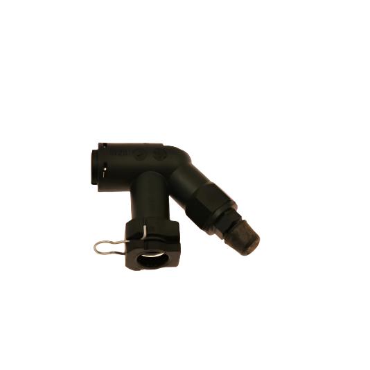 McLeod Fitting Elbow Connector W/Bleed Screw For Wire Clip Male Plug In Fittings - Black Ops Auto Works