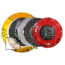 Load image into Gallery viewer, McLeod RST HD Twin clutch kit with flywheel, pressure plate, and discs, angled view