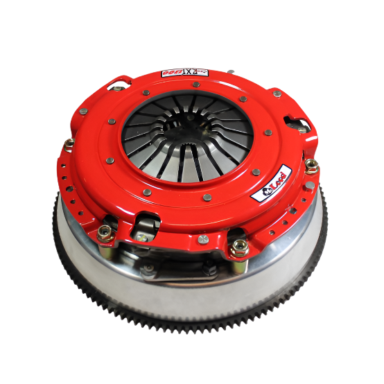 McLeod Racing McLeod RXT Twin Disc Clutch Kit 12-17 Challenger 1-1/8 x 26 Spline 0 BAL w/130T 8 Bolt AL Flywheel