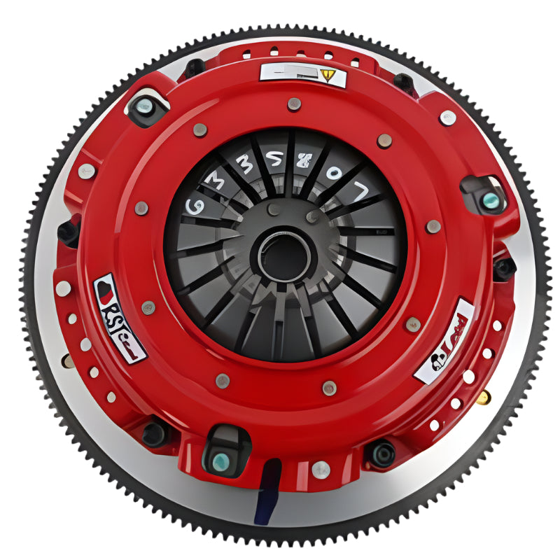 McLeod Racing McLeod RXT Twin Disc Clutch Kit 18-23 Ford Mustang RXT 1 1/8 x 26 Spline 164T 8 Bolt AL Flywheel
