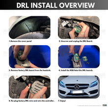 Load image into Gallery viewer, RGB Halo Kits Mercedes Benz C-Class RGBW Multicolor DRL Boards (2015-2023)