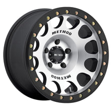 Load image into Gallery viewer, Method Wheels Method MR105 Beadlock 17x9 -38mm Offset 5x5 71.5mm CB Machined w/Matte Black Ring Wheel