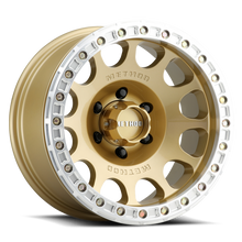 Load image into Gallery viewer, Method Wheels Method MR105 V3 Beadlock 17x9 -38mm Offset 5x5 71.5mm CB Gold Wheel w/ BH-H24125