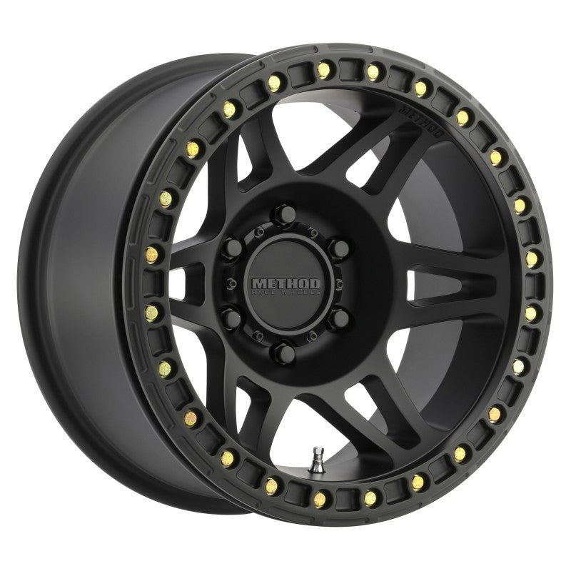 Method Wheels Method MR106 Beadlock 17x9 -44mm Offset 6x5.5 108mm CB Matte Black w/BH-H24125 Wheel